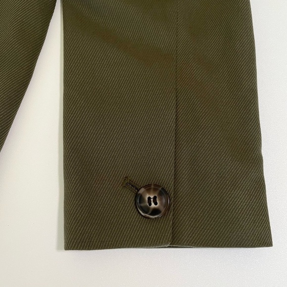 Madewell Drapeweave Caldwell Double Breasted Blazer Jacket Kale Green XS - Picture 13 of 16